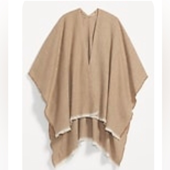 Old Navy Flannel Poncho Scarf - Picture 1 of 4